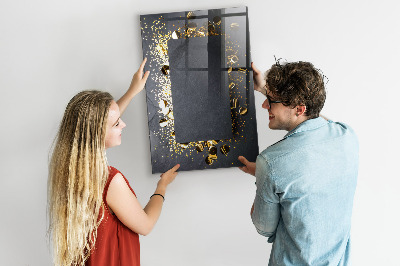 Magnetic Dry Erase Board Golden Confetti