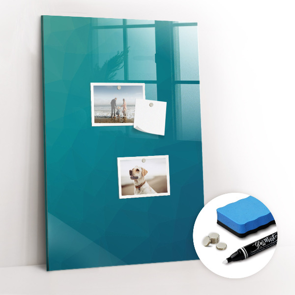 Magnetic erase board Geometric Abstraction