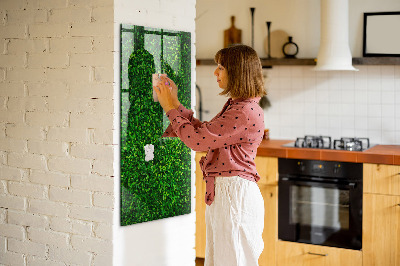 Magnetic erase board Fence Leaves Plants