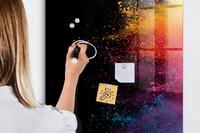 Glass Magnetic Board Colored Powder