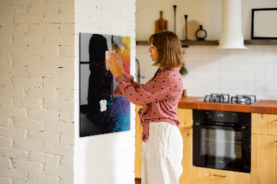 Glass Magnetic Board Colored Powder