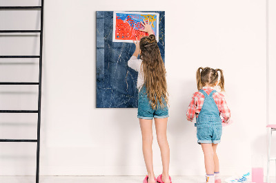 Magnetic Board for Children Decorative Marble