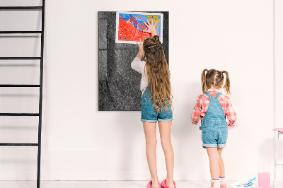 Magnetic Board with Magnets Rock Texture