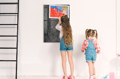 Magnetic Board with Magnets Rock Texture