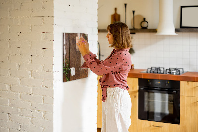 Magnetic erase board Rustic Wood