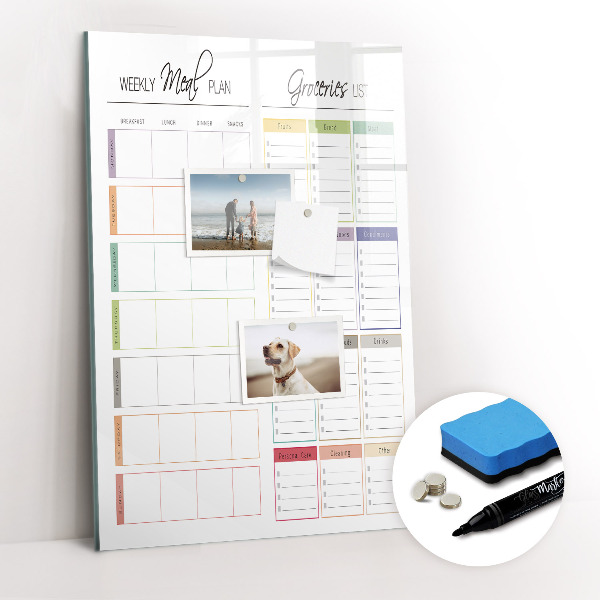 Dry erase board magnetic Concrete wall