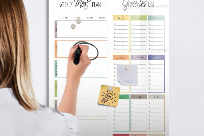 Dry erase board magnetic Concrete wall