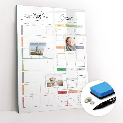 Dry erase board magnetic Concrete wall