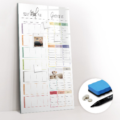 Dry erase board magnetic Concrete wall