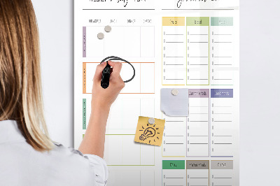 Dry erase board magnetic Concrete wall