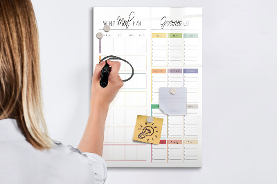 Dry erase board magnetic Concrete wall