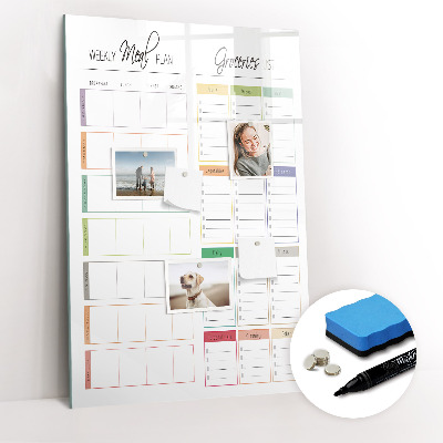 Dry erase board magnetic Concrete wall