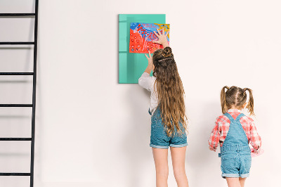 Dry erase magnetic board Blue