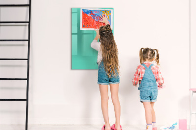 Dry erase magnetic board Blue