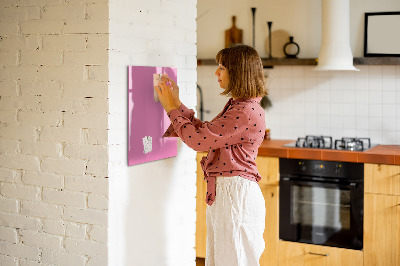 Dry erase board magnetic Light yellow