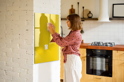 Dry erase magnetic board Golden yellow