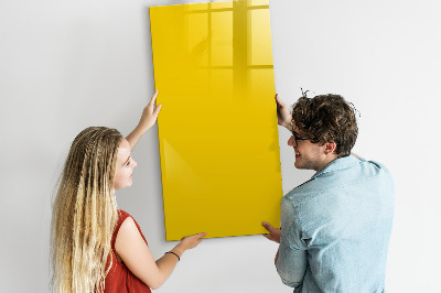 Dry erase magnetic board Golden yellow