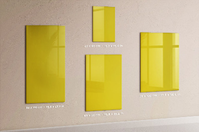Dry erase magnetic board Golden yellow