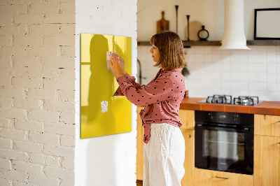 Dry erase magnetic board Golden yellow