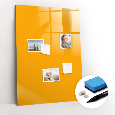 Dry erase board magnetic Farbe: goldgelb