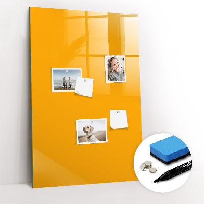 Dry erase board magnetic Farbe: goldgelb