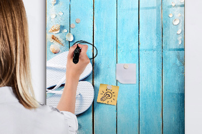 Magnetic board for drawing Blue beach boards