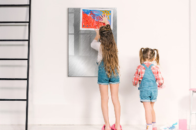 Magnetic board with marker Metal flash