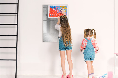 Magnetic board with marker Metal flash