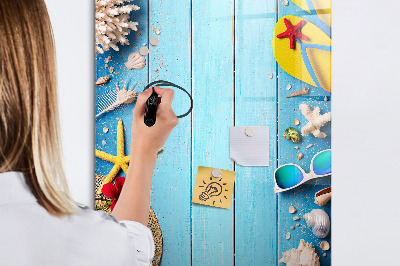 Dry erase magnetic board Beach set