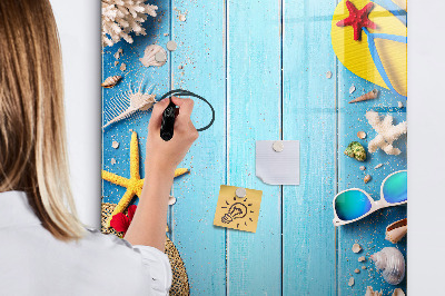 Magnetic board for drawing Beach set