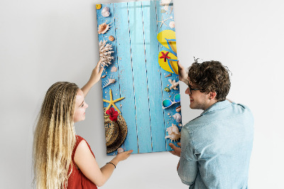 Dry erase magnetic board Beach set