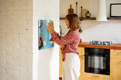 Dry erase magnetic board Beach set