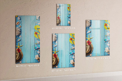Dry erase magnetic board Beach set