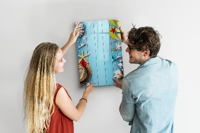 Magnetic board for drawing Beach set