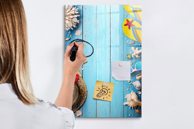Dry erase magnetic board Beach set