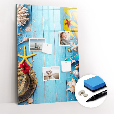 Magnetic board for drawing Beach set