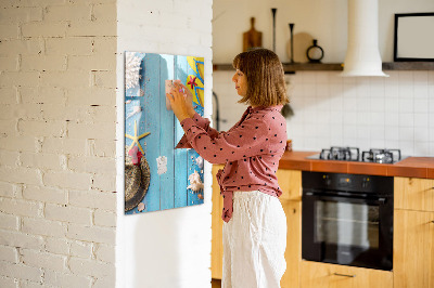 Magnetic board for drawing Beach set