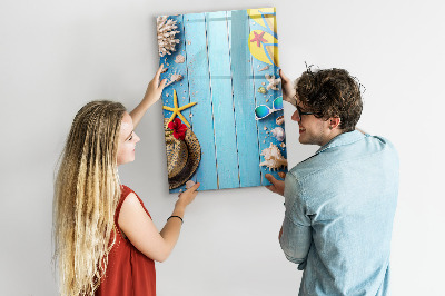 Dry erase magnetic board Beach set