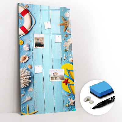 Dry erase board magnetic Beach set for enthusiasts