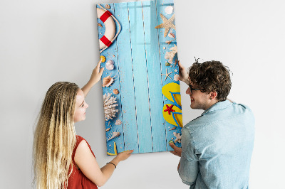 Dry erase board magnetic Beach set for enthusiasts