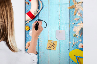 Dry erase board magnetic Beach set for enthusiasts