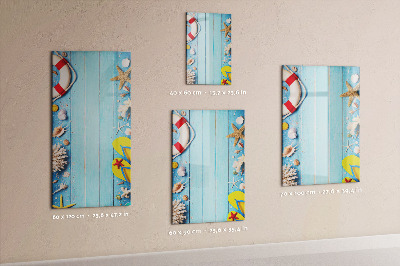 Dry erase board magnetic Beach set for enthusiasts