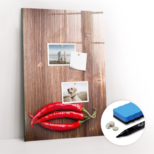 Dry erase board magnetic Pepper on board
