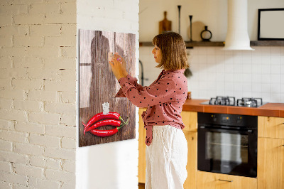 Dry erase board magnetic Pepper on board