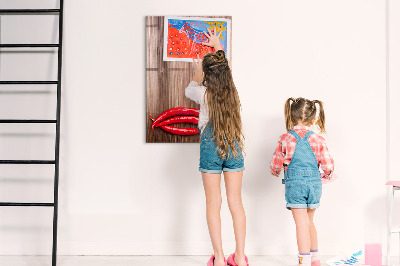 Dry erase board magnetic Pepper on board