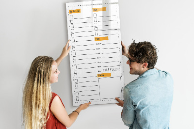 Dry erase magnetic board To-do list