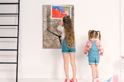 Dry erase board magnetic Tree cross section