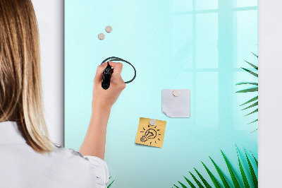 Dry erase magnetic board Tropical leaves