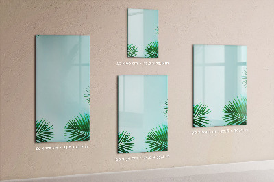 Dry erase magnetic board Tropical leaves