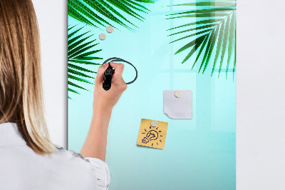 Dry erase board magnetic Palm leaves